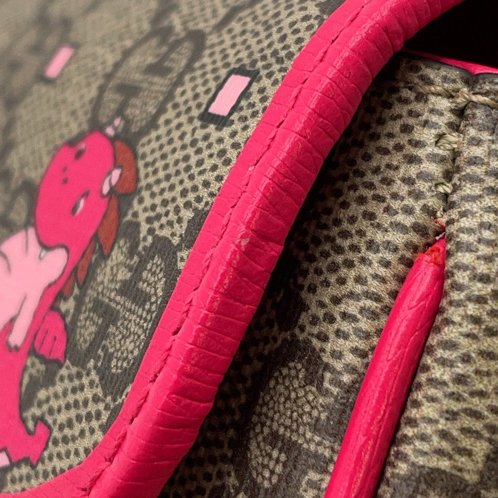 グッチ ショルダーバッグ GGスプリーム/レザー ドラゴン 774371 GUCCI バッグ 斜め掛け クロスボディ 龍 グッチ ショルダーバッグ GGスプリーム/レザー ドラゴン 774371 GUCCI