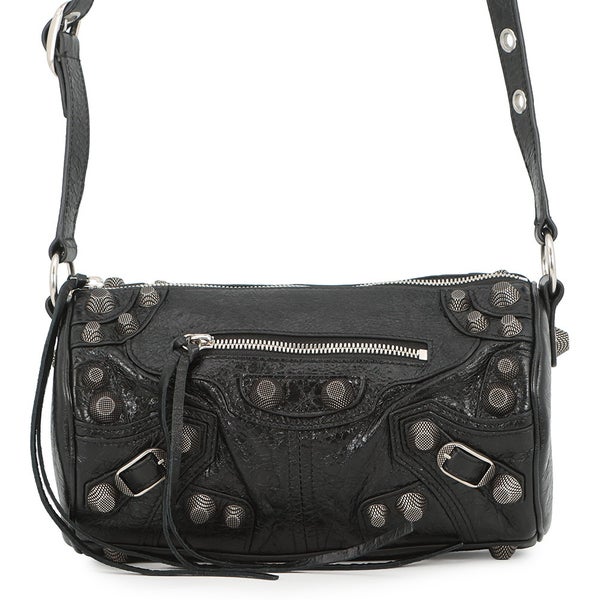 バレンシアガ ショルダーバッグ ルカゴール シリンダー レザー 771716 BALENCIAGA 黒