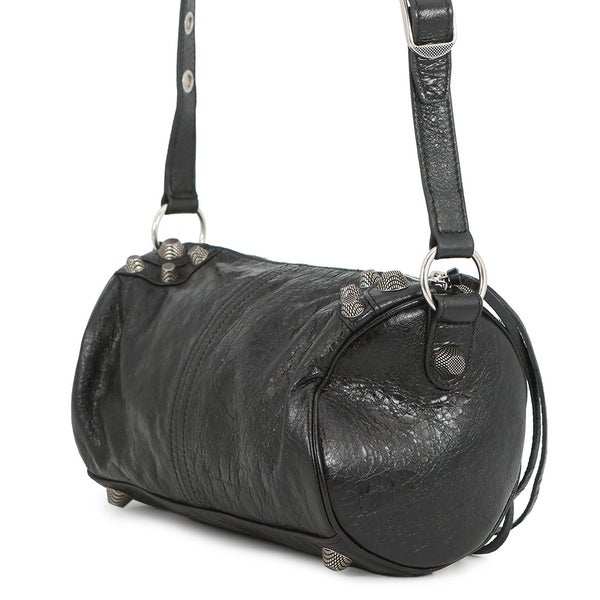 バレンシアガ ショルダーバッグ ルカゴール シリンダー レザー 771716 BALENCIAGA 黒