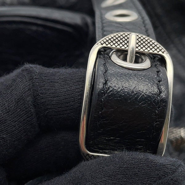 バレンシアガ ショルダーバッグ ルカゴール シリンダー レザー 771716 BALENCIAGA 黒