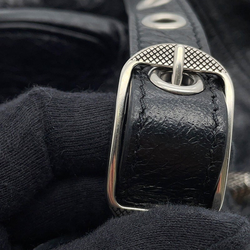 バレンシアガ ショルダーバッグ ルカゴール シリンダー レザー 771716 BALENCIAGA 黒