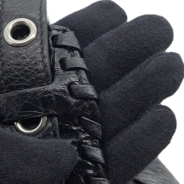 バレンシアガ ショルダーバッグ ルカゴール シリンダー レザー 771716 BALENCIAGA 黒