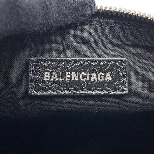 バレンシアガ ショルダーバッグ ルカゴール シリンダー レザー 771716 BALENCIAGA 黒