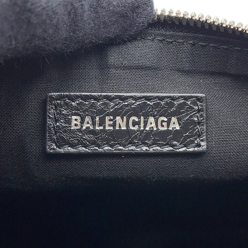 バレンシアガ ショルダーバッグ ルカゴール シリンダー レザー 771716 BALENCIAGA 黒