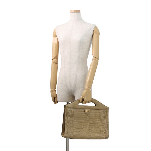 グッチ ハンドバッグ クロコダイル ダブルG 512957 GUCCI バッグ 2way チェーンショルダーバッグ