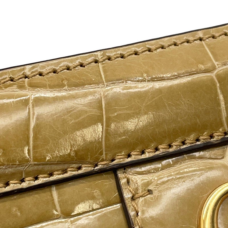 グッチ ハンドバッグ クロコダイル ダブルG 512957 GUCCI バッグ 2way チェーンショルダーバッグ