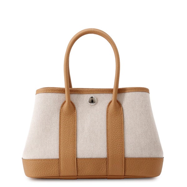 エルメス トートバッグ ネオ・ガーデン 23 ガーデンパーティ エクリュ/ビスキュイ/シルバー金具 トワルアッシュ/ネゴンダ K刻印