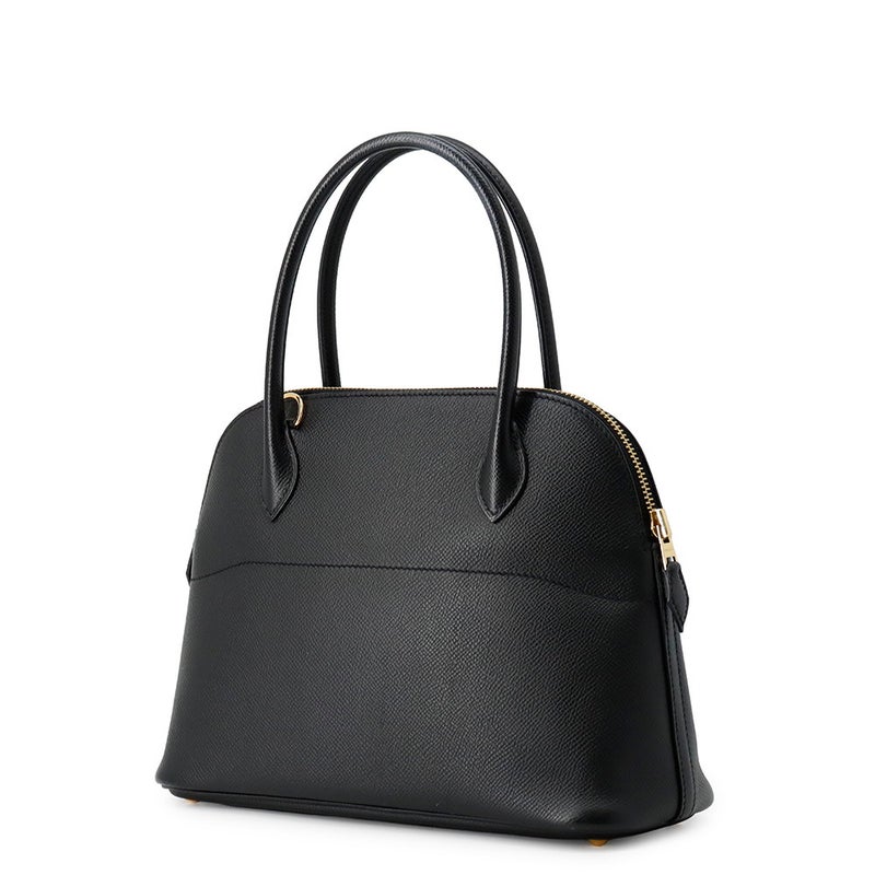 エルメス ハンドバッグ ボリード27 ブラック/ゴールド金具 エプソン D刻印 ２wayショルダー 黒