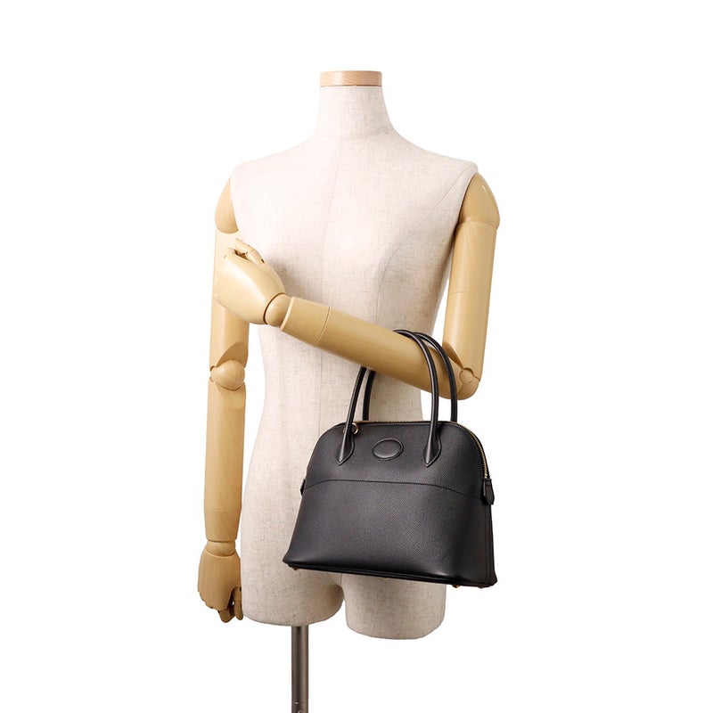 エルメス ハンドバッグ ボリード27 ブラック/ゴールド金具 エプソン D刻印 ２wayショルダー 黒