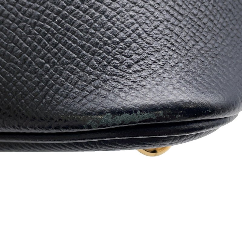 エルメス ハンドバッグ ボリード27 ブラック/ゴールド金具 エプソン D刻印 ２wayショルダー 黒