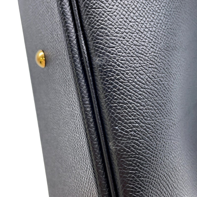 エルメス ハンドバッグ ボリード27 ブラック/ゴールド金具 エプソン D刻印 ２wayショルダー 黒