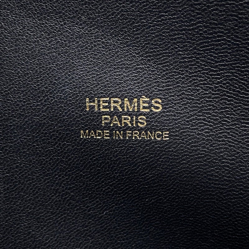 エルメス ハンドバッグ ボリード27 ブラック/ゴールド金具 エプソン D刻印 ２wayショルダー 黒