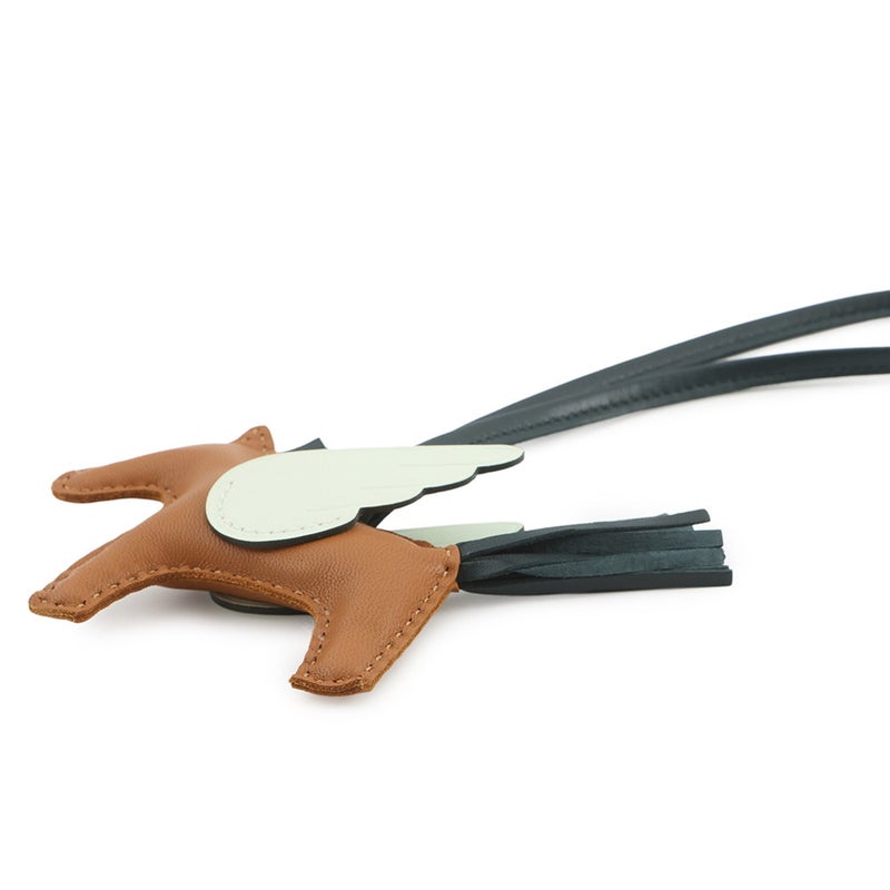 エルメス バッグチャーム ロデオPM ペガサス ゴールド/ヴェールシプレ/ヴェールフィズ ラムスキン U刻印 HERMES