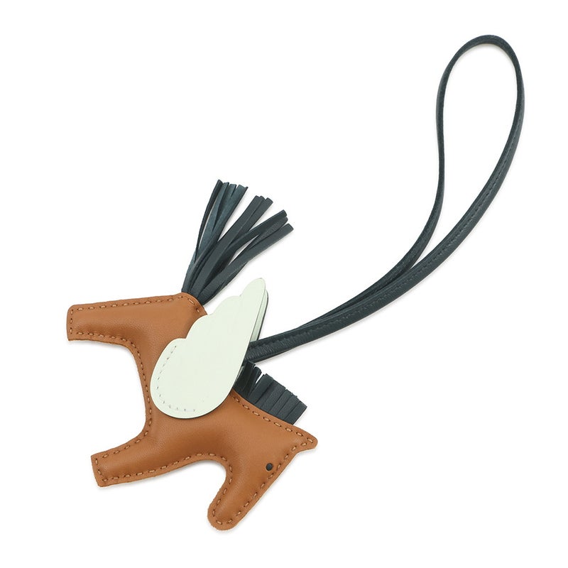 エルメス バッグチャーム ロデオPM ペガサス ゴールド/ヴェールシプレ/ヴェールフィズ ラムスキン U刻印 HERMES