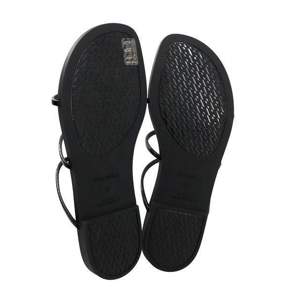 エルメス サンダル ミコノス ラバー レディースサイズ37 HERMES 靴 黒