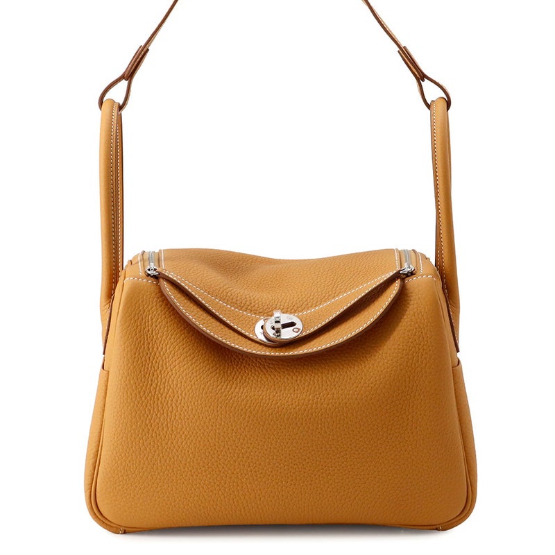 エルメス ハンドバッグ リンディ26 ナチュラルサブレ/シルバー金具 トリヨンクレマンス K刻印 ２wayショルダー