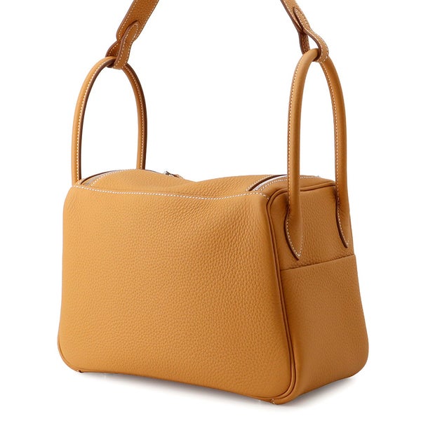 エルメス ハンドバッグ リンディ26 ナチュラルサブレ/シルバー金具 トリヨンクレマンス K刻印 ２wayショルダー