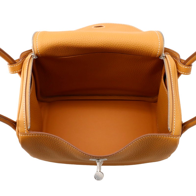 エルメス ハンドバッグ リンディ26 ナチュラルサブレ/シルバー金具 トリヨンクレマンス K刻印 ２wayショルダー