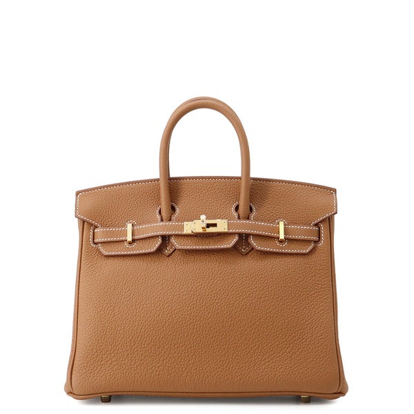エルメス バーキン25 ゴールド/ゴールド金具 トゴ W刻印 HERMES Birkin ハンドバッグ