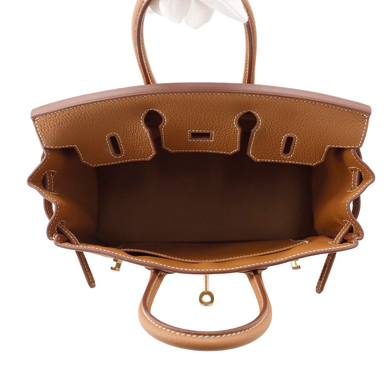 エルメス バーキン25 ゴールド/ゴールド金具 トゴ W刻印 HERMES Birkin ハンドバッグ