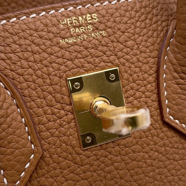 エルメス バーキン25 ゴールド/ゴールド金具 トゴ W刻印 HERMES Birkin ハンドバッグ