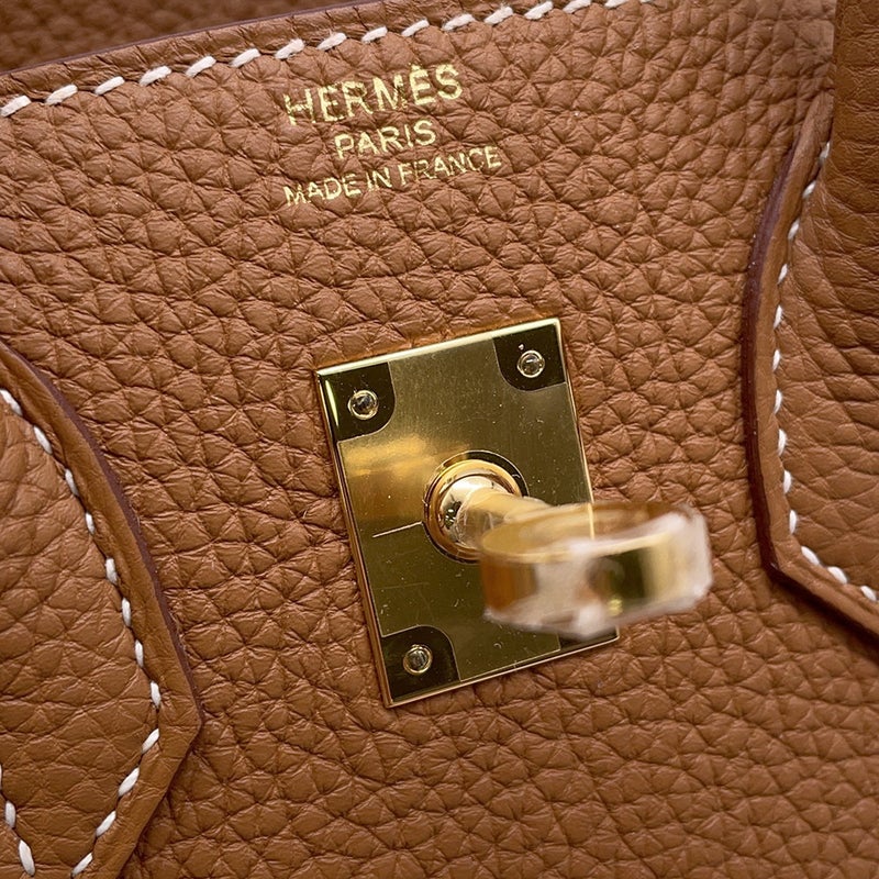 エルメス バーキン25 ゴールド/ゴールド金具 トゴ W刻印 HERMES Birkin ハンドバッグ