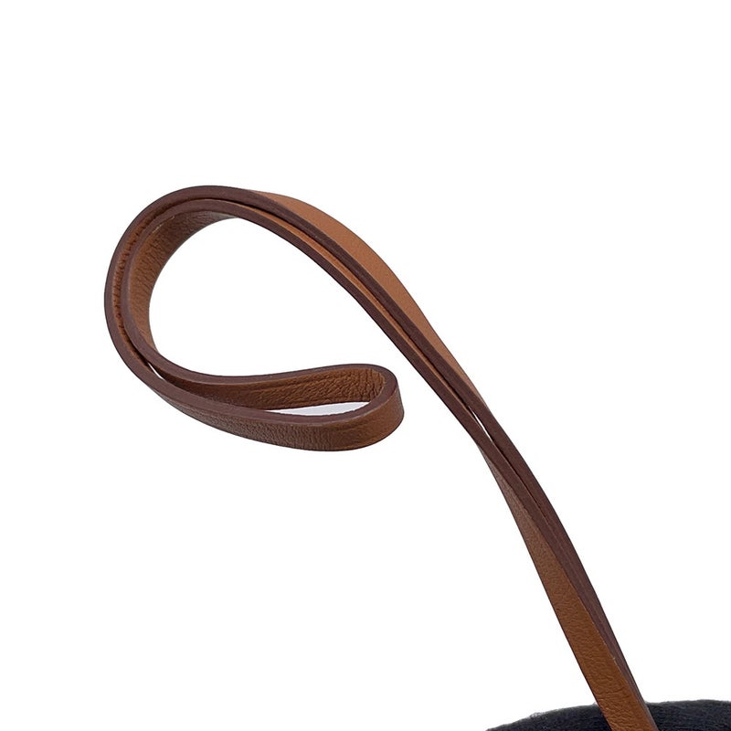 エルメス バッグチャーム ショッパー サックオランジュ フー/ゴールド ラムスキン Y刻印