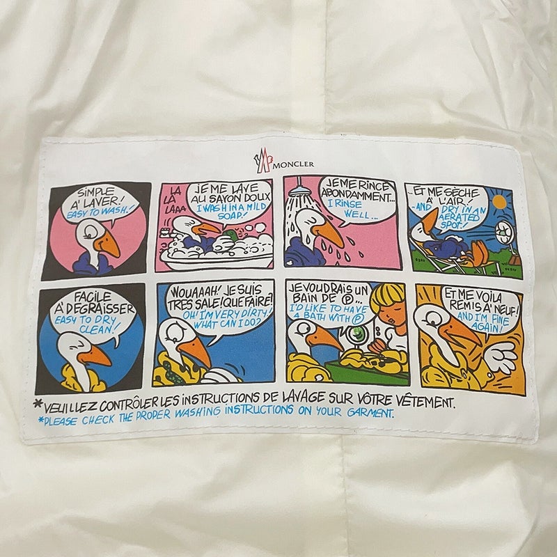 モンクレール ダウンジャケット AVOCE アヴォーチェ ナイロン I20931A00075 レディースサイズ0 MONCLER 白