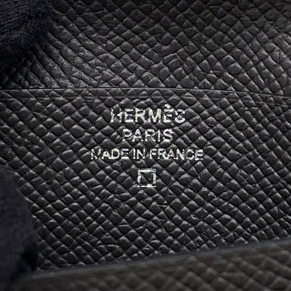 エルメス 二つ折り財布 ベアンコンパクト タッチ グラファイト/グリシマン/シルバー金具 エプソン U刻印