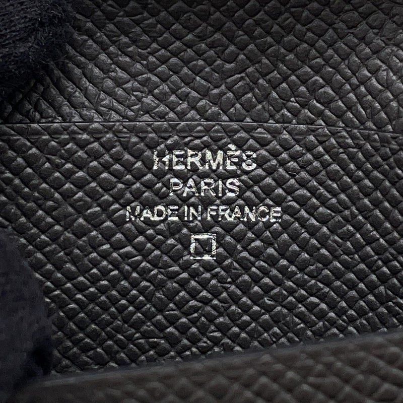 エルメス 二つ折り財布 ベアンコンパクト タッチ グラファイト/グリシマン/シルバー金具 エプソン U刻印