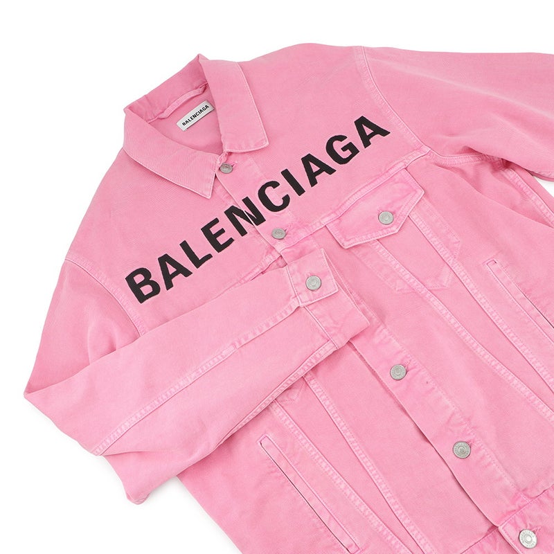 バレンシアガ ジャケット ロゴ デニムジャケット レディースサイズ37 594386 BALENCIAGA アウター