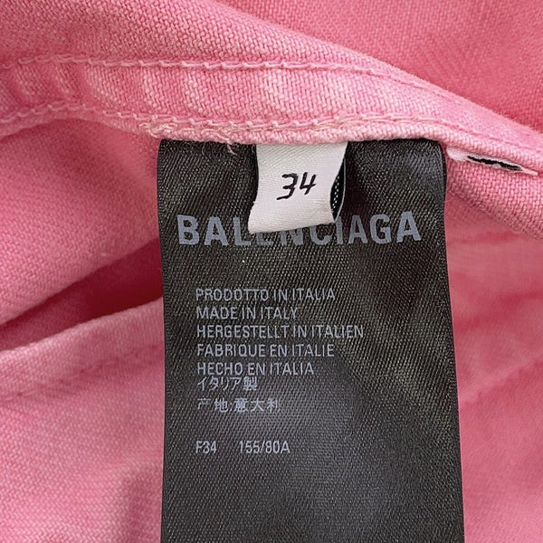 バレンシアガ ジャケット ロゴ デニムジャケット レディースサイズ37 594386 BALENCIAGA アウター