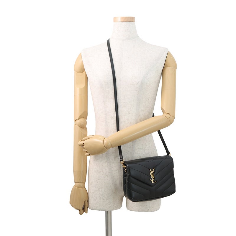 サンローランパリ ショルダーバッグ ルル トイバッグ カーフレザー 678401 SAINT LAURENT PARIS 黒