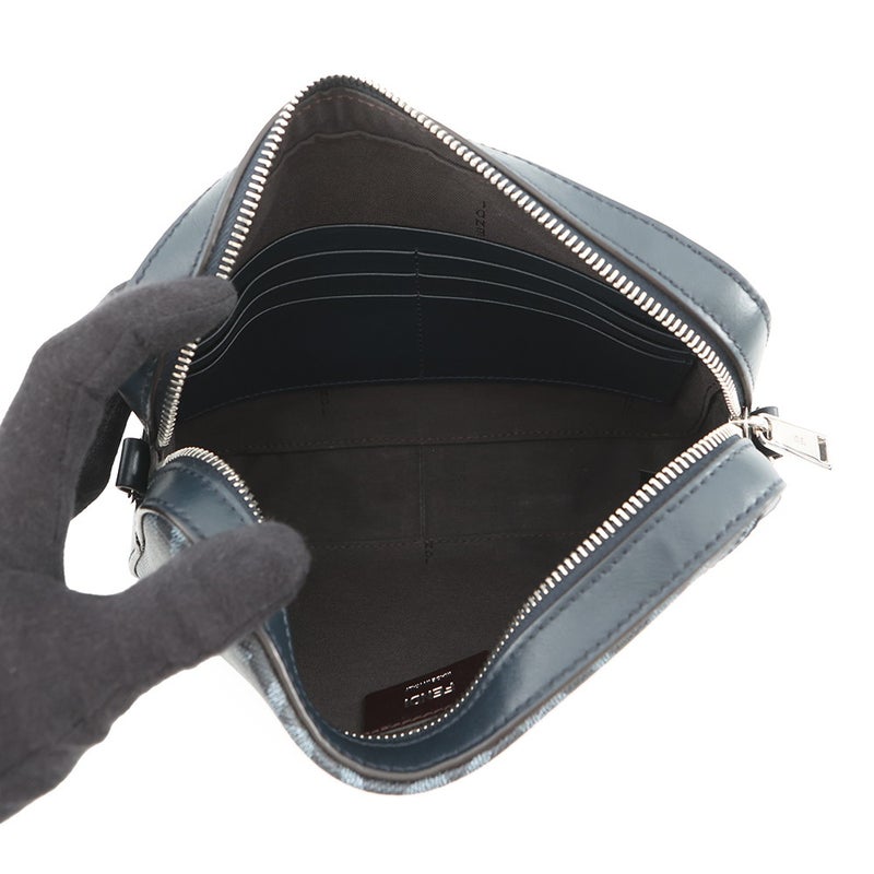 フェンディ ショルダーバッグ ダイアゴナル カメラケース ズッカ柄 レザー/PVC 7M0286 FENDI