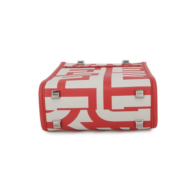 フェンディ ハンドバッグ サンシャイン ショッパー ミニ キャンバス 8BS051マークジェイコブスコラボ 2ｗayショルダー 白