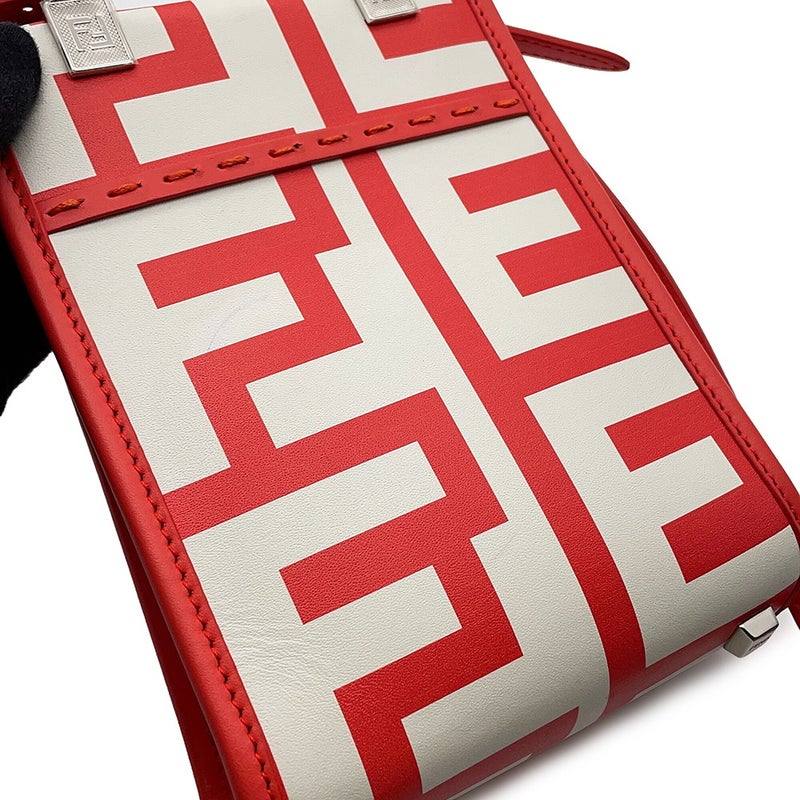 フェンディ ハンドバッグ サンシャイン ショッパー ミニ キャンバス 8BS051マークジェイコブスコラボ 2ｗayショルダー 白