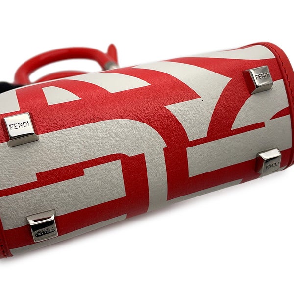 フェンディ ハンドバッグ サンシャイン ショッパー ミニ キャンバス 8BS051マークジェイコブスコラボ 2ｗayショルダー 白