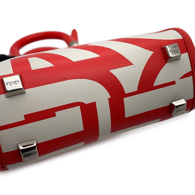 フェンディ ハンドバッグ サンシャイン ショッパー ミニ キャンバス 8BS051マークジェイコブスコラボ 2ｗayショルダー 白