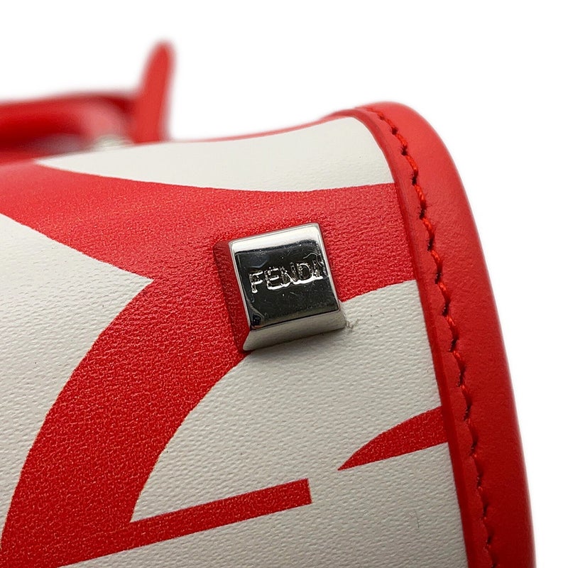 フェンディ ハンドバッグ サンシャイン ショッパー ミニ キャンバス 8BS051マークジェイコブスコラボ 2ｗayショルダー 白