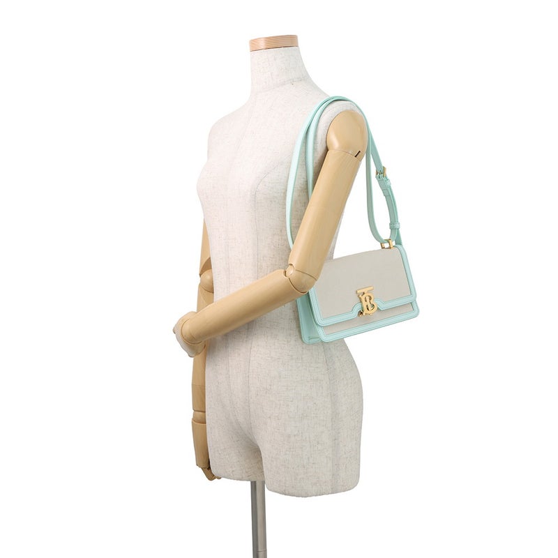 バーバリー ショルダーバッグ TBロゴ キャンバス レザー 8070573 BURBERRY