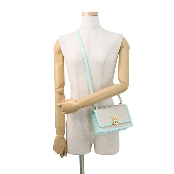 バーバリー ショルダーバッグ TBロゴ キャンバス レザー 8070573 BURBERRY