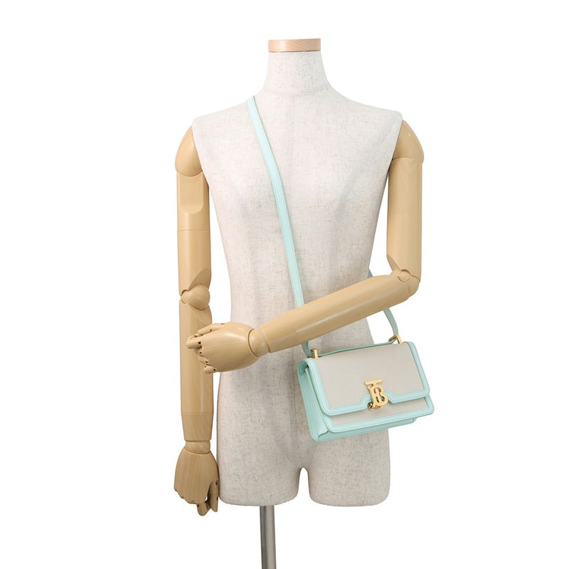 バーバリー ショルダーバッグ TBロゴ キャンバス レザー 8070573 BURBERRY