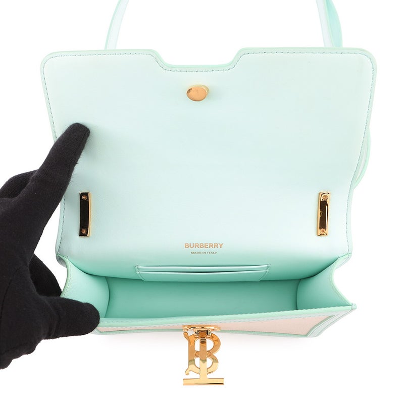 バーバリー ショルダーバッグ TBロゴ キャンバス レザー 8070573 BURBERRY