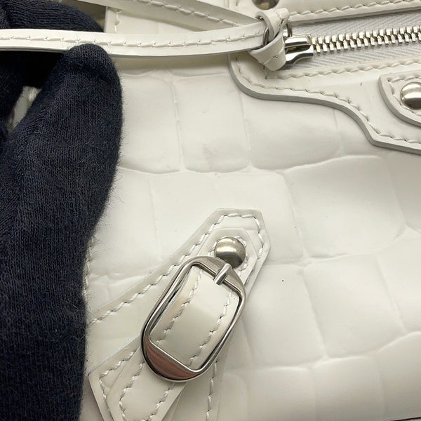 バレンシアガ ハンドバッグ ネオクラシック シティ ミニ 638524 BALENCIAGA 2wayショルダーバッグ 白