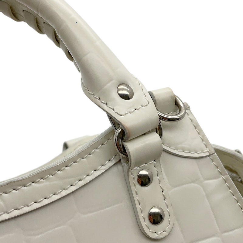 バレンシアガ ハンドバッグ ネオクラシック シティ ミニ 638524 BALENCIAGA 2wayショルダーバッグ 白