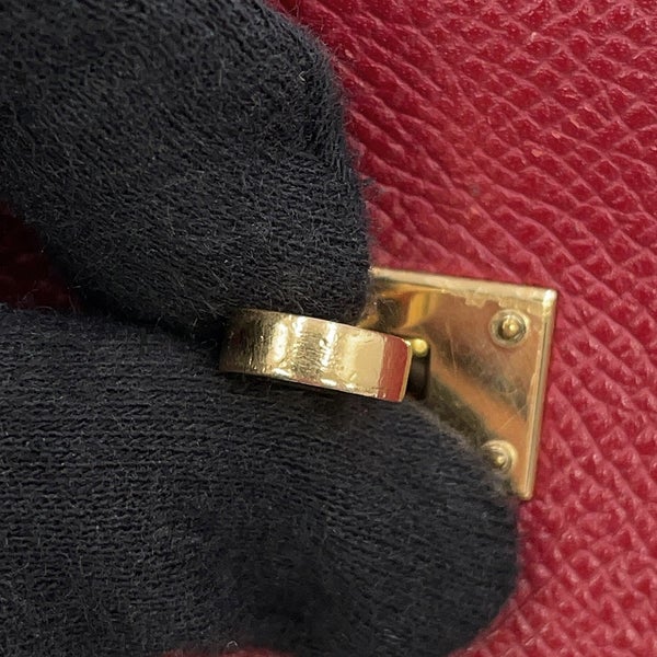 エルメス 長財布 ケリーウォレット ロング ルージュグレナ/ゴールド金具 エプソン X刻印 HERMES