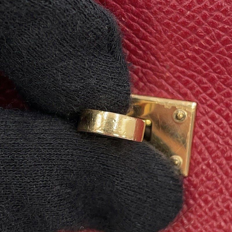 エルメス 長財布 ケリーウォレット ロング ルージュグレナ/ゴールド金具 エプソン X刻印 HERMES