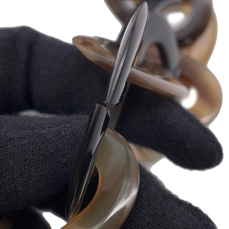 エルメス ネックレス  バッファローホーン アリゲーターマット □L刻印 HERMES アクセサリー