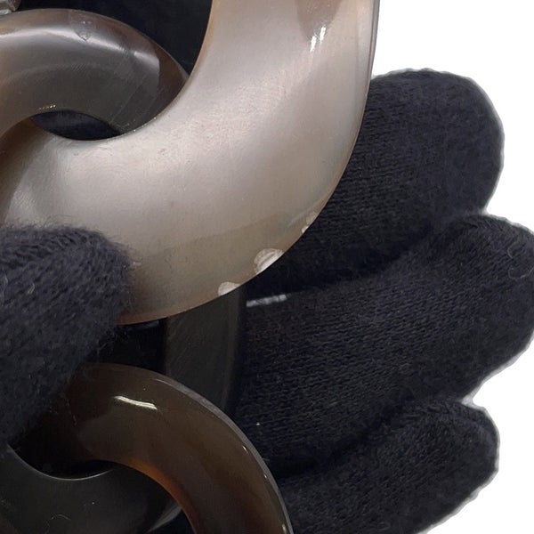 エルメス ネックレス  バッファローホーン アリゲーターマット □L刻印 HERMES アクセサリー