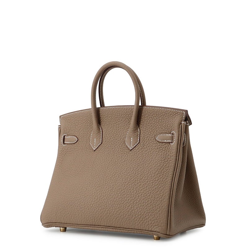 エルメス バーキン25 エトゥープ/ゴールド金具トゴ W刻印 HERMES Birkin ハンドバッグ